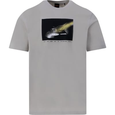 BOSS T-shirt Te DJ Grijs - Maat XXL - Heren - Casual T-shirts