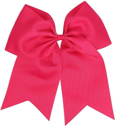 Mooie Grote Haar Strik Ribbon - Haarelastiek - Hot Pink - Haarelastiek - Groot