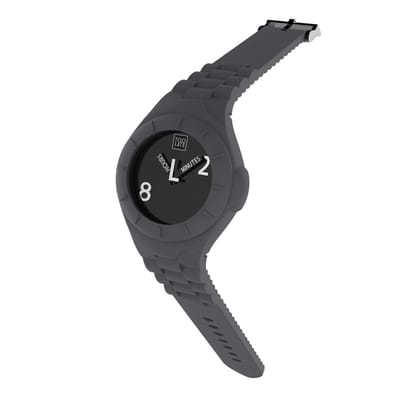 TOO LATE - siliconen horloge - MASH UP LORD REG - Ø 40 mm - Grey