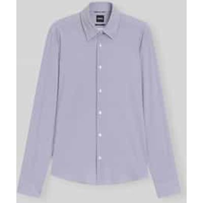 regular fit businessoverhemden van stretch-jersey