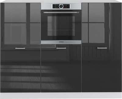 Vicco R-Line Keukenblok – 180 cm zonder werkblad Antraciet hoogglans/wit