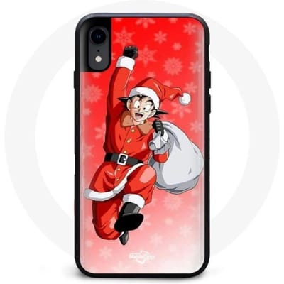 Coque pour Iphone XR - Maniacase - Anime Son Goku Dragon Ball - Souple - Noir - Protection