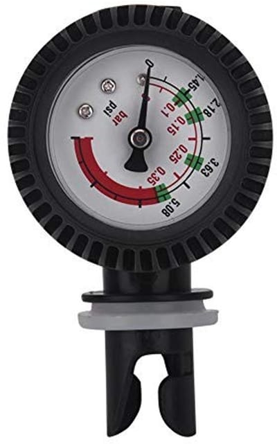 Dailygoods- Kajakbarometer - Drukmeter 0-0,35 bar - Luchtdrukmeter - Ventieladapter - Geschikt voor rubberboot/SUP-board - Eenvoudige installatie