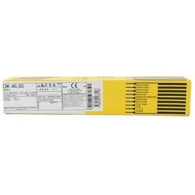ESAB OK 46.00 Laselektroden - Ø 3,25 mm x 350 mm - Rutil - 5,5 kg - Voor Staal - AC/DC - Universele Elektroden voor Dun en Middelmatig Materiaal - 7330129237067