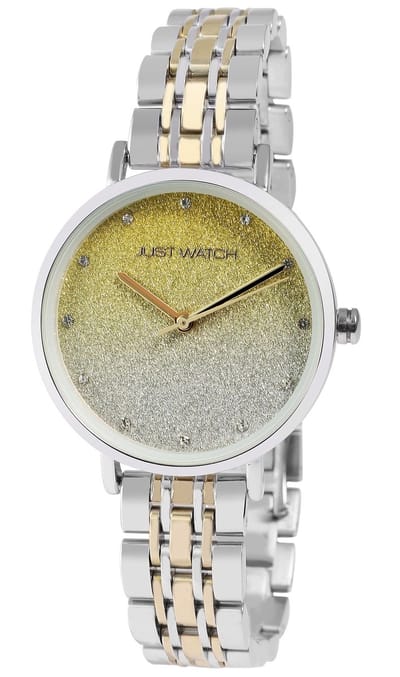 JUST WATCH dameshorloge roestvrij staal met roestvrijstalen armband, 3 ATM