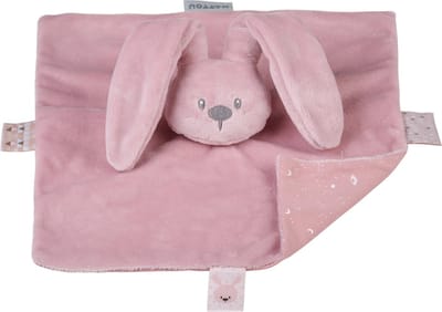 Nattou LAPIDOU Knuffeldoekje Doudou - Konijn - 27 cm - Oudroze