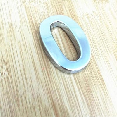 Huisnummer - Deurnummer Sticker - Huis Identificatie - Anti-roest ABS Plastic - 10cm Hoog - Zilver