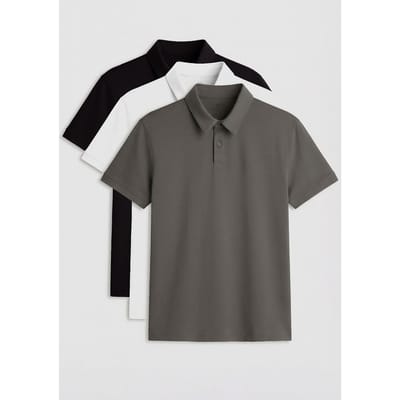 Heren Katoen-Elastan Polo T-Shirt