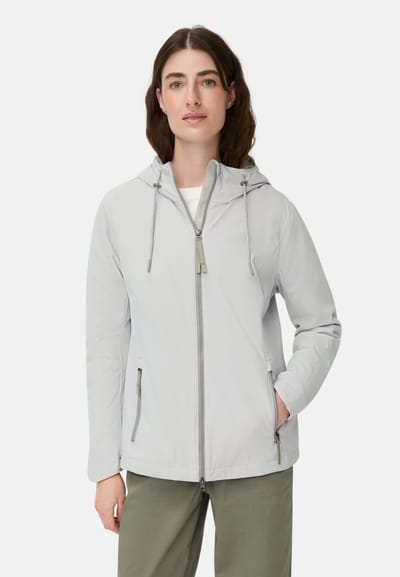 camel active Functionele jas met afneembare capuchon - Maat womenswear-36 - Zilver