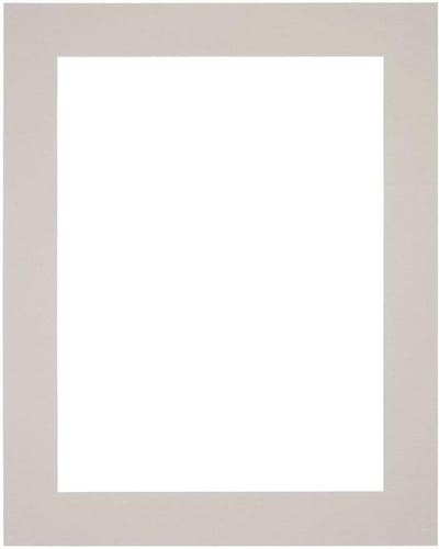 Passe-Partout Fotomaat 15x20 cm - Lijstmaat 25x30 cm - Grijs Graniet - Museumkarton - Fotolijst niet inbegrepen
