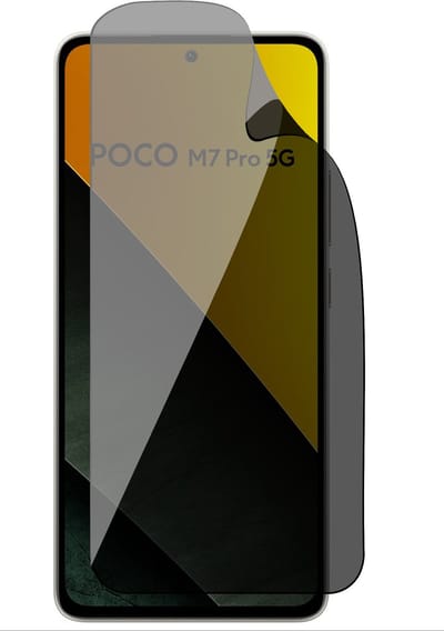 Privacy Screenprotector geschikt voor Xiaomi Poco M7 Pro - 1x FlexGuard Screen Protector