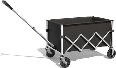 Opvouwbare trolley - Kampeerwagen Boodschappentrolley - Outdoor activiteiten - All-terrain wielen - 100 liter - Niet gespecificeerd