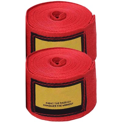 2 STUKS Bokswindsel Sport Kickboksen Handwraps Thais Boksen Vechtwindsel Handschoenen Beschermer Rood
