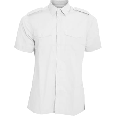 Kustom Kit Pilotenshirt met korte mouwen voor heren 15 white