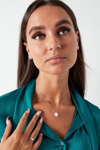 Zilver ring met steentje - 18
