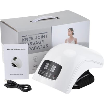 Elektrische Knie Massager Infrarood Laser Airbag Wraps en Kneedt Been Gewrichten wit