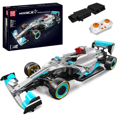 Mould King 13171 AMG Formule RC 1:10 bouwset | City fast champions adventure | Creator and classic motor bouwpakket | Technic speelgoed ideas voor volwassenen | Icons furious speed f1 auto geschikt voor Lego | Technische bouwdoos met 1257 bouwstenen