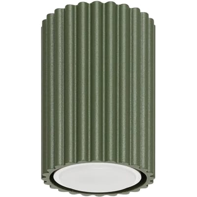 Sollux Lighting Plafondlamp Karbon - GU10 - olijfgroen - aluminium - 10x6.5x6.5cm