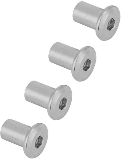 Stalen Platte Moeren M6 en M8 - Ronde Kop - 50 Stuks voor Meubelverbindingen - ShopVlot
