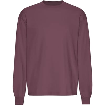 T-shirt met oversized lange mouwen Colorful Standard Organic Dusty Plum