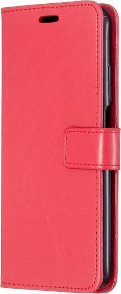 LuxeBass Boekhoesje geschikt voor Xiaomi Mi 10T - Rood gsm hoesje - telefoonhoes - telefoonhoesjes