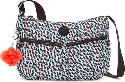 kipling Schoudertas Basic Print Izellah Crossbody Abstract Print Veelkleurig