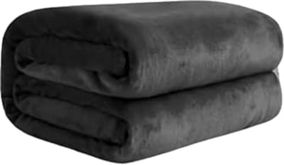 Zachte Knuffeldeken van Fleece - Oeko-Tex Gecertificeerd - 150 x 200 cm - Antraciet
