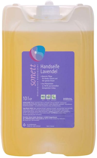 Handzeep lavendel 10 liter, navulling handzeep, grootverpakking handzeep