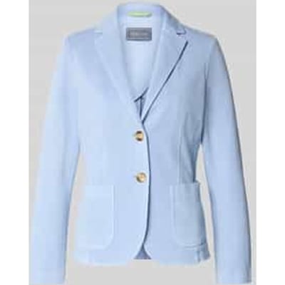 regular fit blazer met reverskraag
