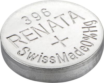Renata 396 / SR726W zilveroxide knoopcel horlogebatterij 2 (twee) stuks