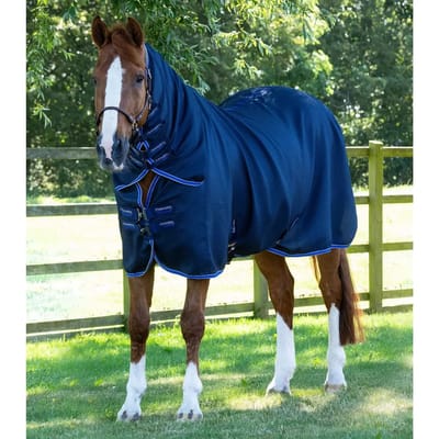 Droogdeken voor paarden met halsbedekking Premier Equine