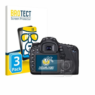 Screenprotector 3 Stuks voor Canon EOS 7D Beschermglas transparant