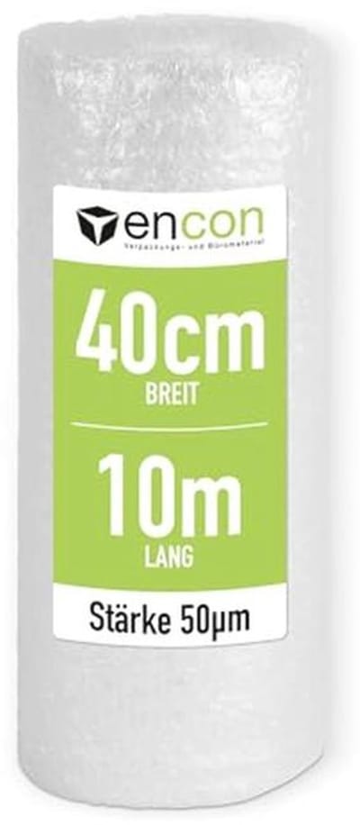 Luchtkussenfolie Premium 50 m - Bekledingsmateriaal voor Verhuizing en Verzending - Noppenfolie 60 my