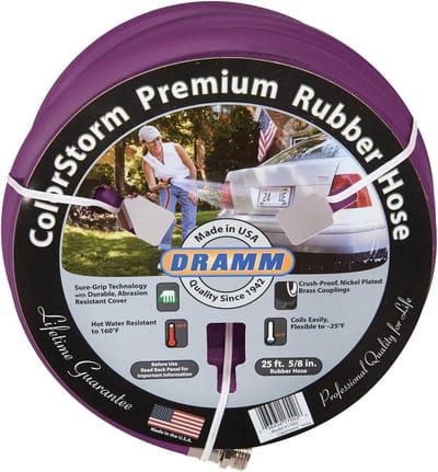 Premium 50 Voet Rubber Tuinslang 5/8 Inch - Kink Resistant en Weerbestendig
