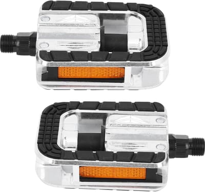 Fiets vouwpedalen - Vouwfiets onderdelen - Veilig fietsen - 180 graden vouwbaar - 14 mm schroefdraad - zilver