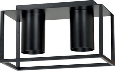 Emibig - Plafondlamp Tiper 2 lichts zwart