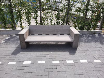 Loungebank "Garden" van Grey Wash steigerhout 180cm 3 persoons bank