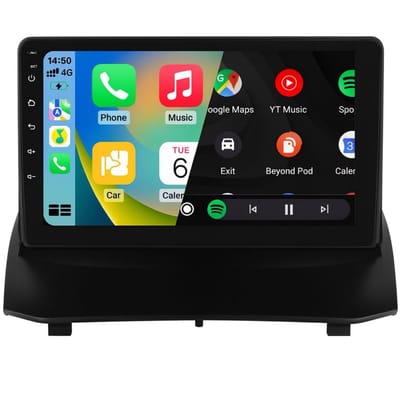 Navigatiesysteem auto met scherm - autoradio geschikt voor CarPlay en Android auto - bluetooth radio - geschikt voor Ford Fiesta 2008-2011