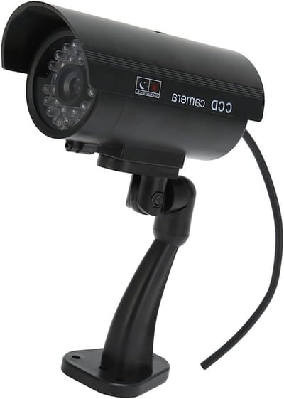 Dummy beveiligingscamera - Nep camera - Veiligheid verhogen - Realistisch knipperlicht - 16x12x7 cm - Zwart