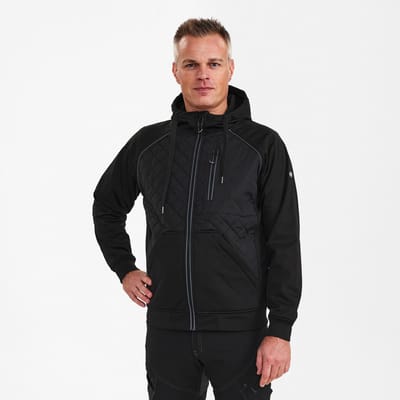 Engel X-treme softshelljack met capuchon 1361-207 - Black - XS