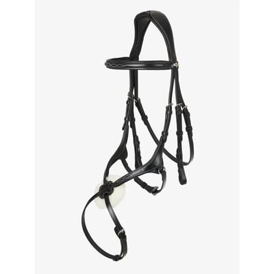 LeMieux Hoofdstel Kudos Crackle Zwart/Zilver - FULL