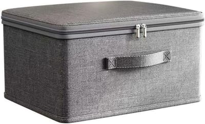 Vouwbare Opbergdozen voor Kleding met Deksel voor Hemden, Handdoeken, Sokken en Ondergoed (30 x 20 x 14 cm)