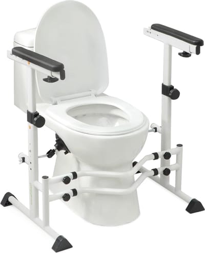 Verstelbare Toiletveiligheidsrails voor Ouderen en Gehandicapten - Zwaar Belastbare Toiletrail, 158,8 kg