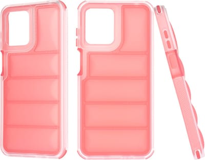 Hoesje geschikt voor Motorola Moto G53 / Moto G23 / Moto G13 - Techsuit Wave Shield Shockproof Hard Case Back Cover - Rood