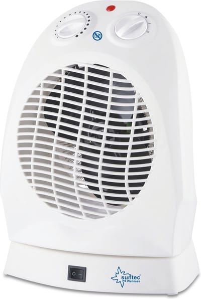 SUNTEC Verwarmingsventilator AirBooster 2000 OSC - 2000 Watt - Koude lucht - Oscillatie - Thermostaat - Geschikt voor ruimtes tot 60 m³ (~25 m²) - Geschikt als Tafelventilator