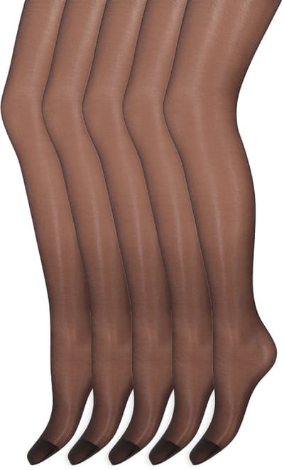Matglans panty | 20 denier | Merk: Marianne | Maat: S t/m XXXL | Kleur: Almost black | 5 Paar
