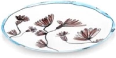 Serax Marni Midnight Flowers Camelia Aubergine plat bord D20cm bruin / blauw