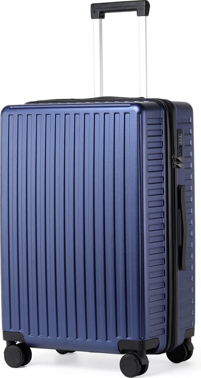 TAN.TOMI Reiskoffer met 4 wielen - Handbagage 65L Ruimbagage - TSA-slot - Reiskoffer - Trolley Koffer met Wielen - Monte blauw