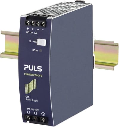 PULS CT5.121 DIN-rail netvoeding 12 V/DC 8 A 96 W Aantal uitgangen:1 x Inhoud 1 stuk(s)