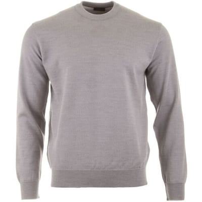 Paul & Shark Trui Shark Tag Summer Wool Crewneck Licht Grijs / male